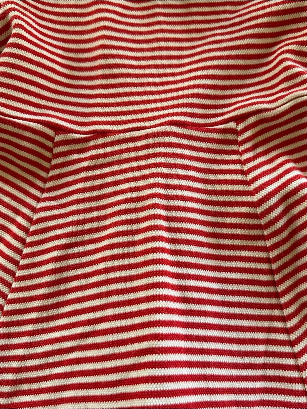 Mini Boden red and white striped dress